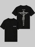 Black and grey Jesus tee shirt