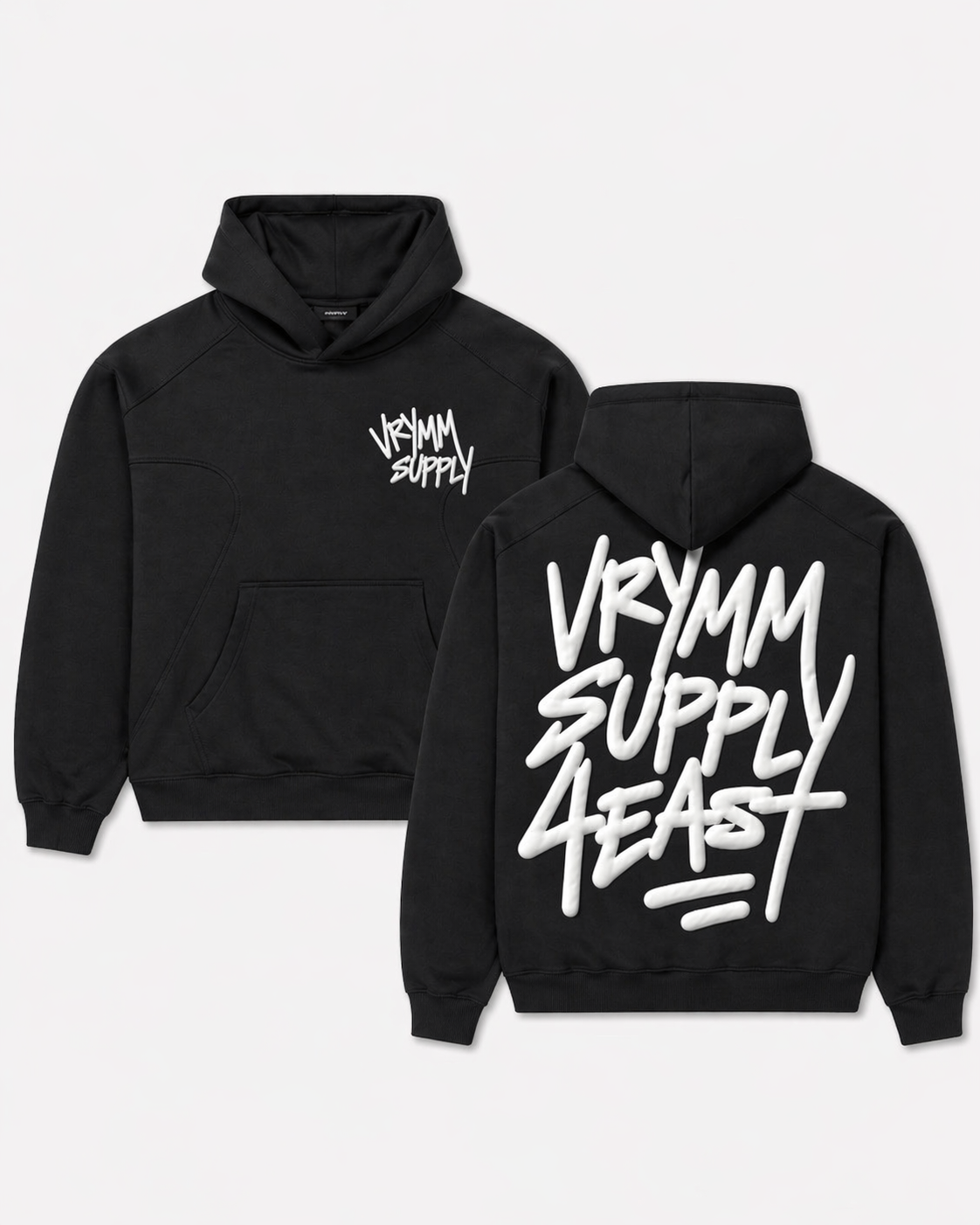 Black and grey hoodie